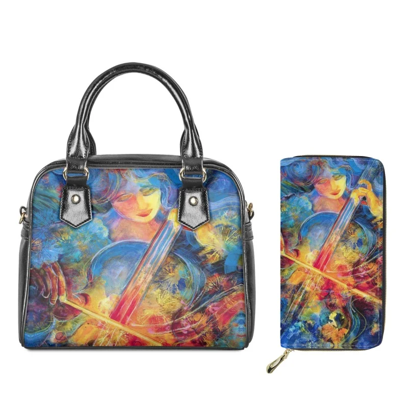 Twoheartsgirl Creative Violin Pattern Women Crossbody Sac Purse Set Lady Messenger Shoulder Bag Casual Female's Top-handle Bags
Twoheartsgirl Creative Violin Pattern Women Crossbody Sac Purse Set Lady Messenger Shoulder Bag Casual Female's Top-handle Bags