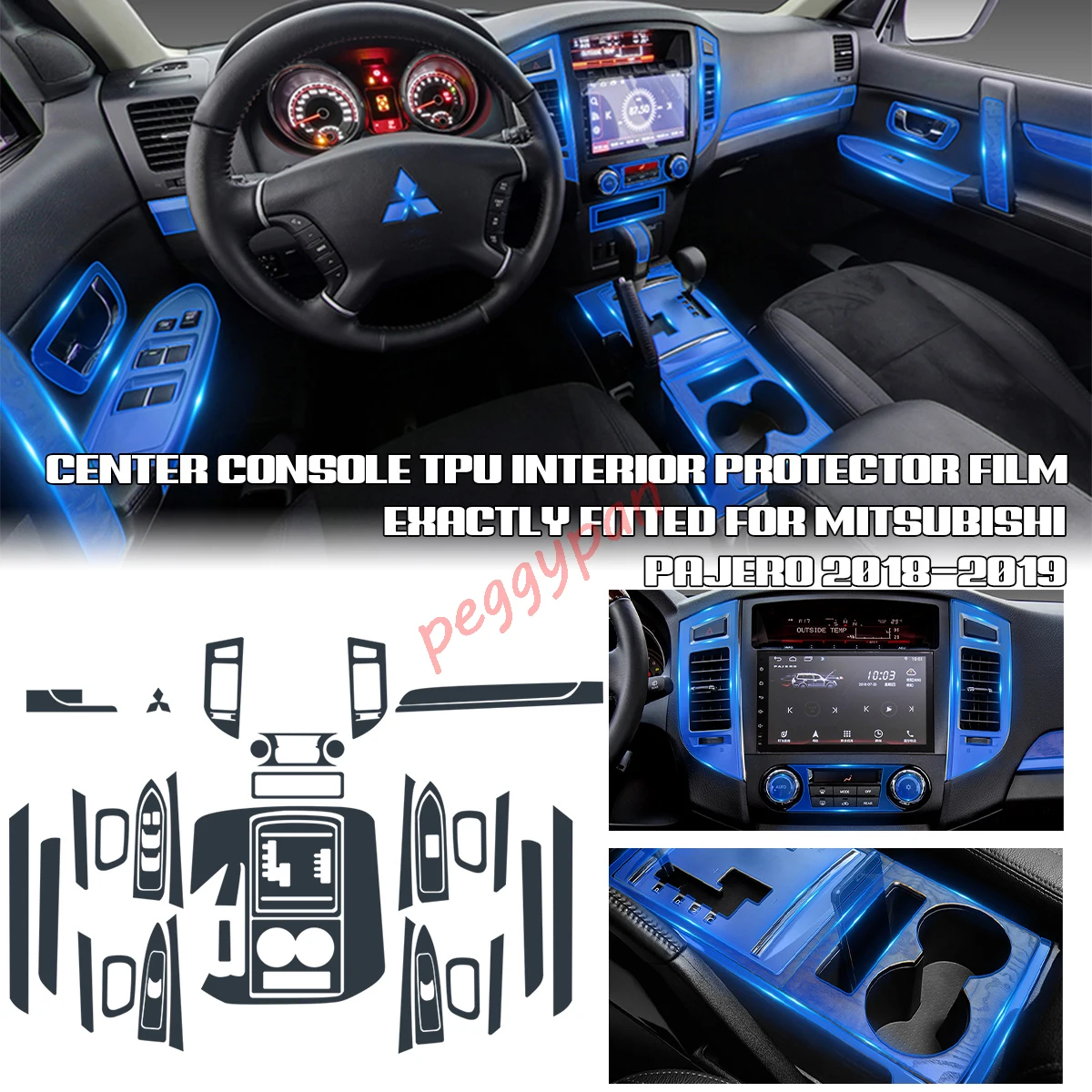 Precut Interior Center Console Transparent TPU Clear Paint Protective Anti-scratch Repair Film For Mitsubishi Pajero 2018-2019
Precut Interior Center Console Transparent TPU Clear Paint Protective Anti-scratch Repair Film For Mitsubishi Pajero 2018-2019
