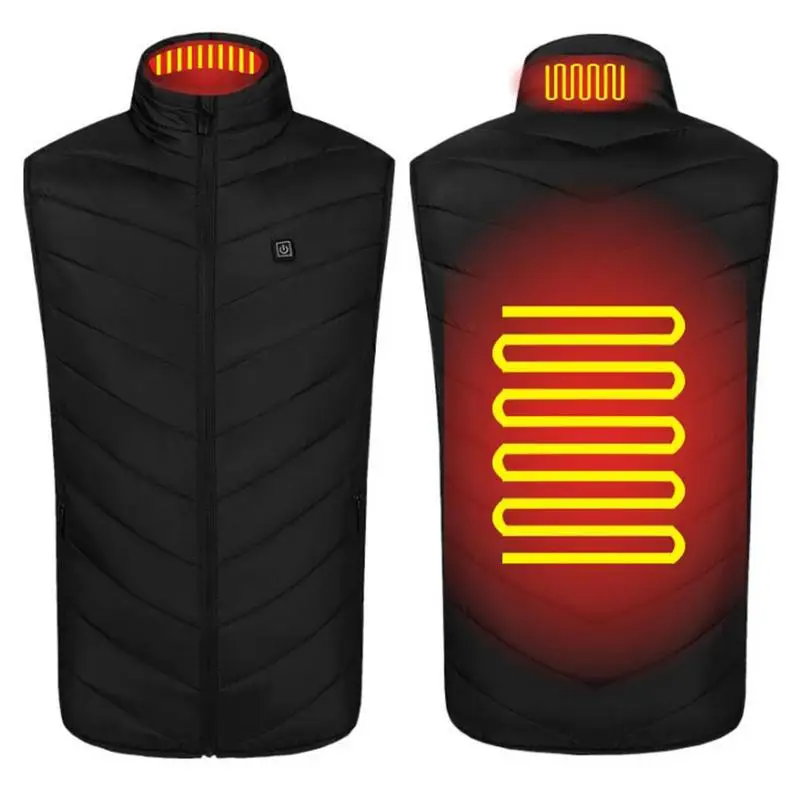 

Heating Vest Men Winter Jacket Women Warm Electric Thermal Waistcoat Fish Hiking Outdoor Camping USB Heated Vest Jacket