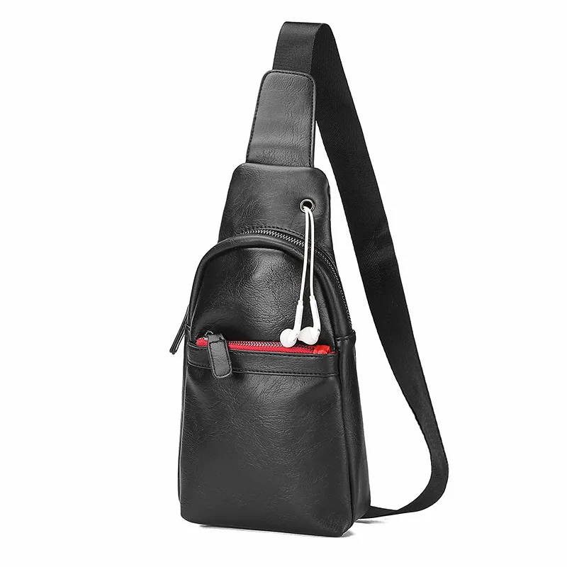 Men's Fashion Crossbody Bag Black Soft Leather Chest Bags High Quality PU Men Shoulder Waist Pack Arrival Sling Pack
Men's Fashion Crossbody Bag Black Soft Leather Chest Bags High Quality PU Men Shoulder Waist Pack Arrival Sling Pack