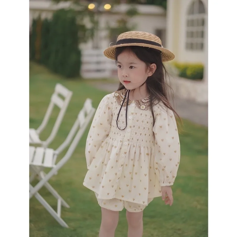 Jenny&Dave Girls' gilded shirt set, spring and summer new heavy industry mesh double layer doll
Jenny&Dave Girls' gilded shirt set, spring and summer new heavy industry mesh double layer doll