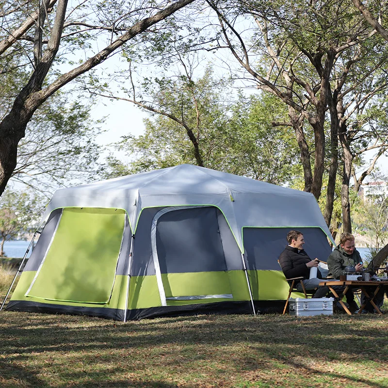 6-12 Persons Outdoor Waterproof Double Layers 1 Bedrooms 1 Living Room Big Family Camping Tent
6-12 Persons Outdoor Waterproof Double Layers 1 Bedrooms 1 Living Room Big Family Camping Tent