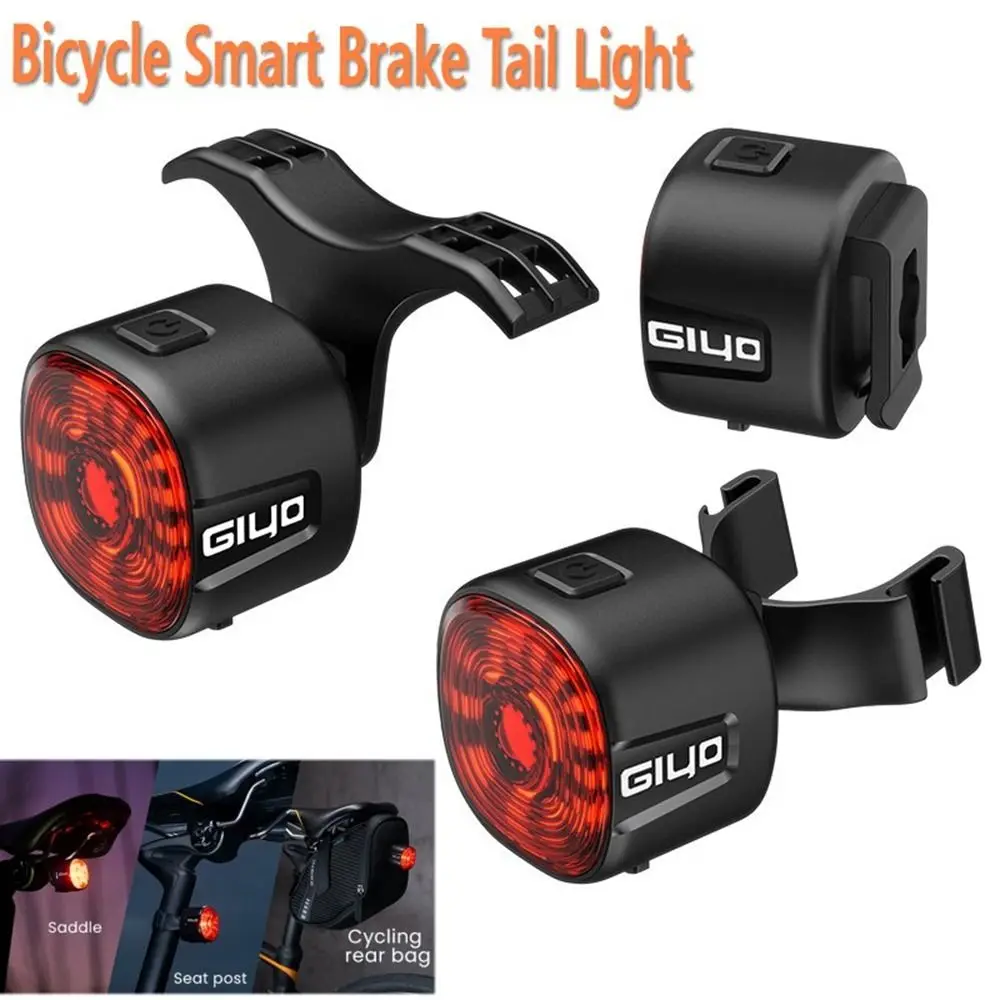 

Rechargeable Smart LED Bike Brake Tail Light Induction 6 Modes Bicycle Brake Sensing Rear Bike Light IP66 Waterproof Stop Signal