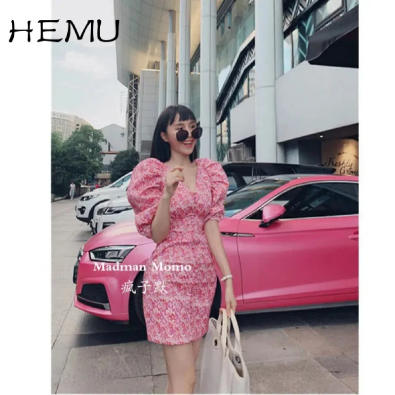 Hemu 2021 Summer New Korean Style Elegant Socialite Niche Design Lightly Mature Sexy French Style Retro Mini Dress for Women
Hemu 2021 Summer New Korean Style Elegant Socialite Niche Design Lightly Mature Sexy French Style Retro Mini Dress for Women