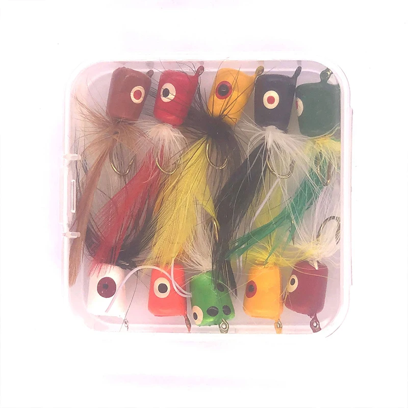 Floating lure for fly fishing, artificial bait for bass, trout, trout, sunfish, salmon, 10PCs 
Floating lure for fly fishing, artificial bait for bass, trout, trout, sunfish, salmon, 10PCs
