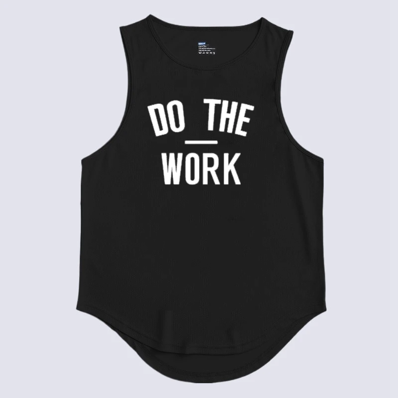 

Letter Print Men Fitness Shirt Guys Sleeveless Vests Sports Fitness Dacron Vests Men'S Muscle Sport T-Shirt Low Slit Gym Tank