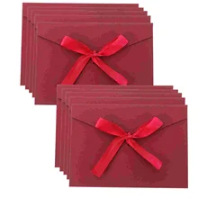 10Pcs Postcard Envelope with Bow-tie Thickened Envelope for Invitation and Blessing Cards
10Pcs Postcard Envelope with Bow-tie Thickened Envelope for Invitation and Blessing Cards