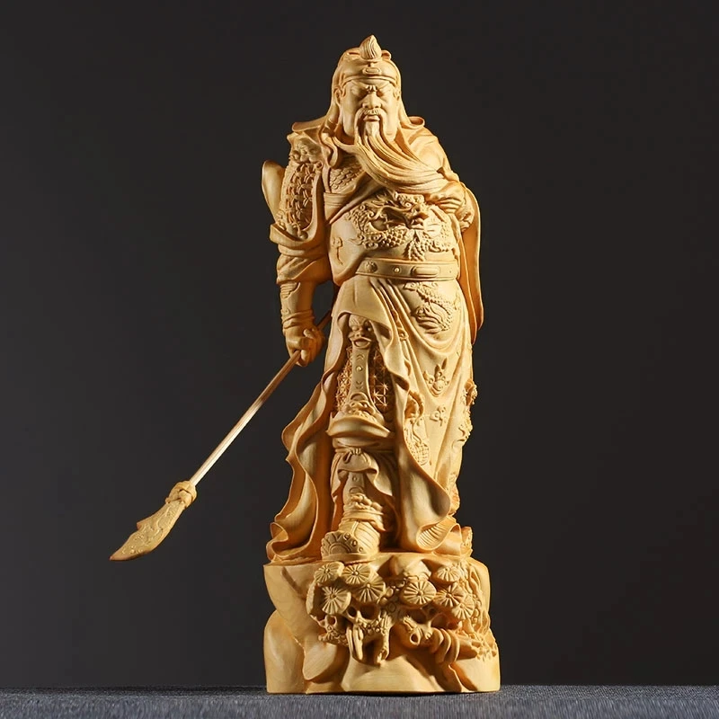 

Three Kingdoms Guan yu Crafts Home Feng Shui Decoration Ornaments The God of Wealth Guan Gong Statue