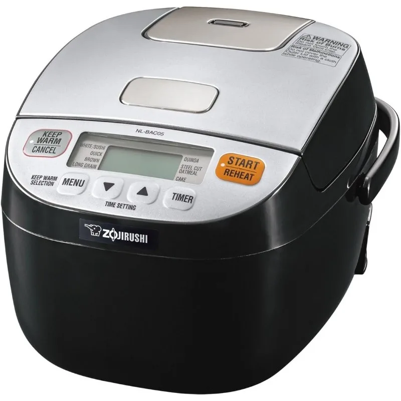 

Zojirushi NL-BAC05SB Micom Rice Cooker & Warmer, Silver Black