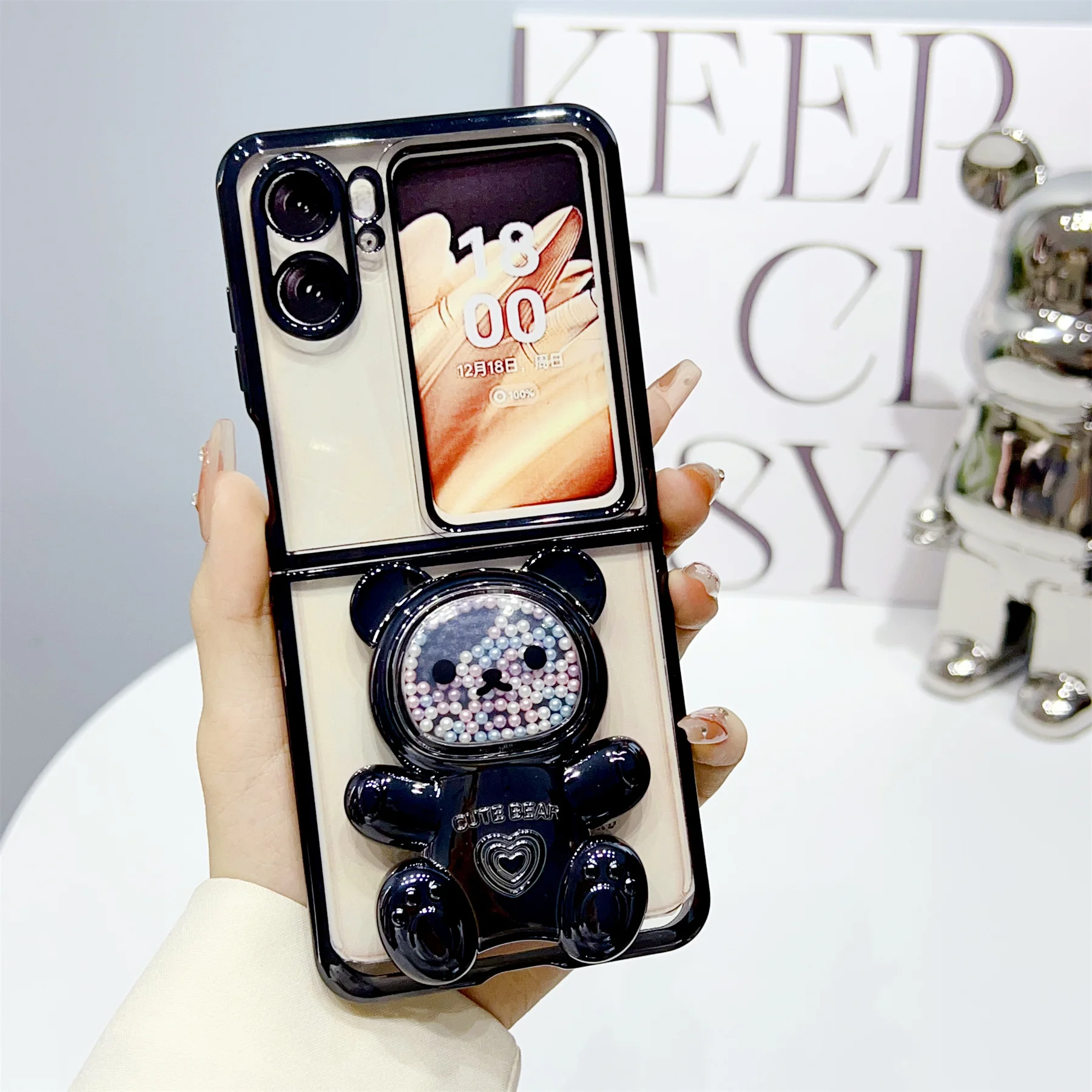 Роскошный корейский чехол для телефона с медведем для OPPO Find N2 FLIP findn2 flip Find N2 Flip Clear Back Cover
Роскошный корейский чехол для телефона с медведем для OPPO Find N2 FLIP findn2 flip Find N2 Flip Clear Back Cover