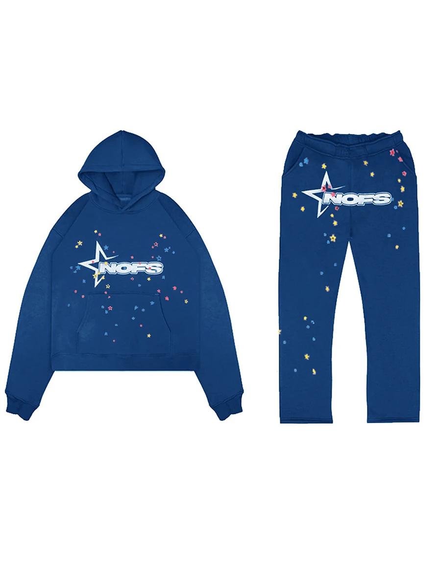 

Women s 2 Piece Sweatsuits Long Sleeve Star Letter Print Hoodie With Sweatpants Outfits 2 Piece Sweatsuits For Women
