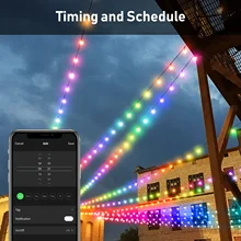 Fairy Light String Outdoor G40 LED Bluetooth Globe Light Bulb Garland RGB Lights String Waterproof Christma Garden Decoration
Fairy Light String Outdoor G40 LED Bluetooth Globe Light Bulb Garland RGB Lights String Waterproof Christma Garden Decoration
