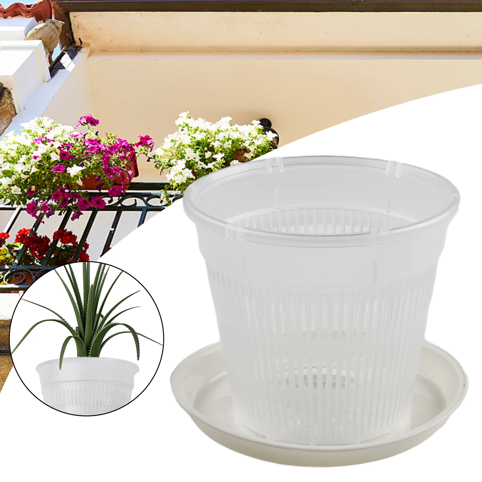 Flower Pot And Support Kit Transparent Breathable Flowerpot Orchid Planting Pot With Stomata Home Balcony Decoration Plastic
Flower Pot And Support Kit Transparent Breathable Flowerpot Orchid Planting Pot With Stomata Home Balcony Decoration Plastic