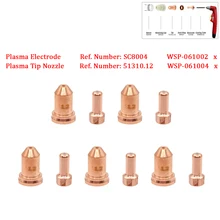 10Pcs SC8004 51310.12 SC80 Plasma Torch Electrode WSP-061002 Noozle WSP-061004 Welding Consumable For Unimig Razor Cut 45
10Pcs SC8004 51310.12 SC80 Plasma Torch Electrode WSP-061002 Noozle WSP-061004 Welding Consumable For Unimig Razor Cut 45