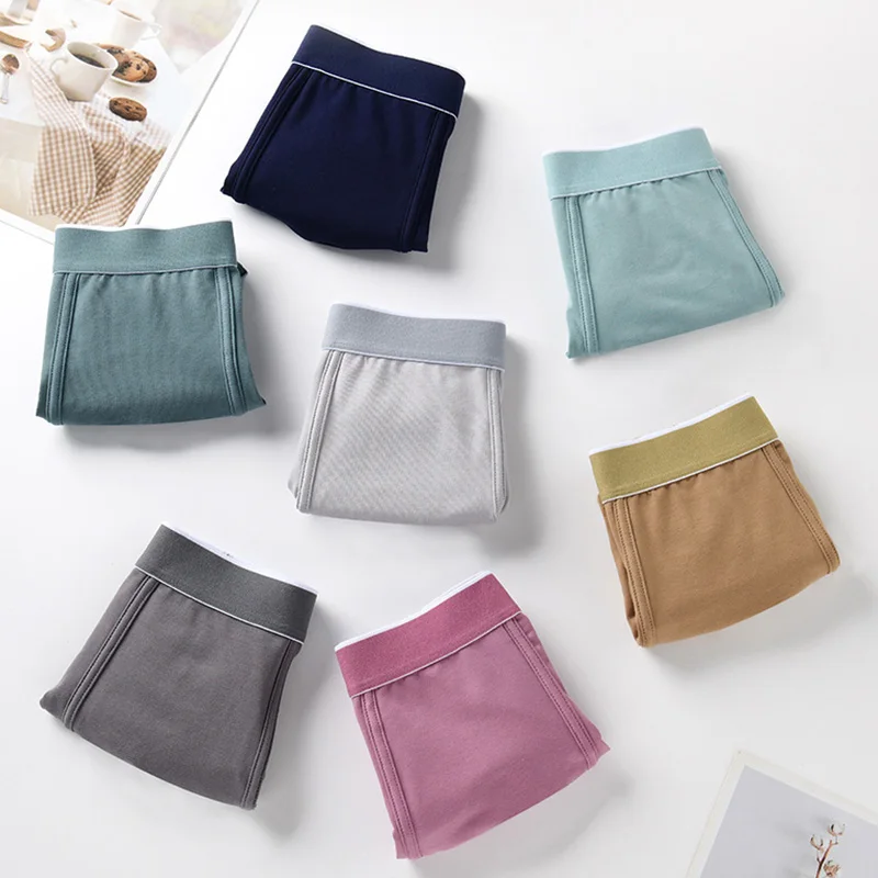 

Autumn And Winter New Solid Color Soft Elastic Comfortable And Breathable Men's Boxing Shorts Silk Smooth Underpants