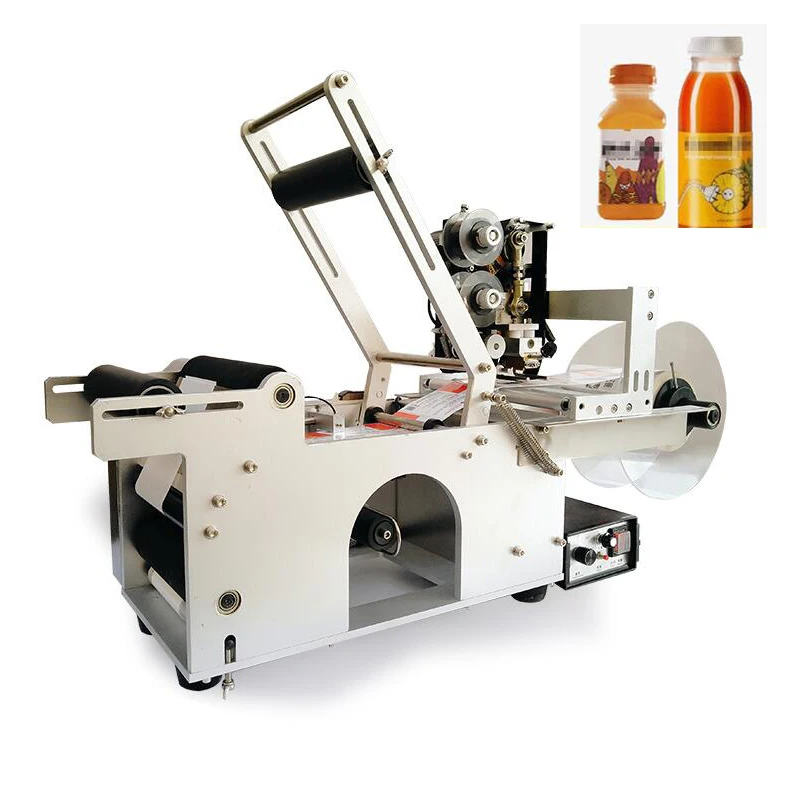 PBOBP Semi-automatic Round Bottle Labeling Machine With Coding Date Printing Transparent Sensor Widen Type For Big Labels
PBOBP Semi-automatic Round Bottle Labeling Machine With Coding Date Printing Transparent Sensor Widen Type For Big Labels
