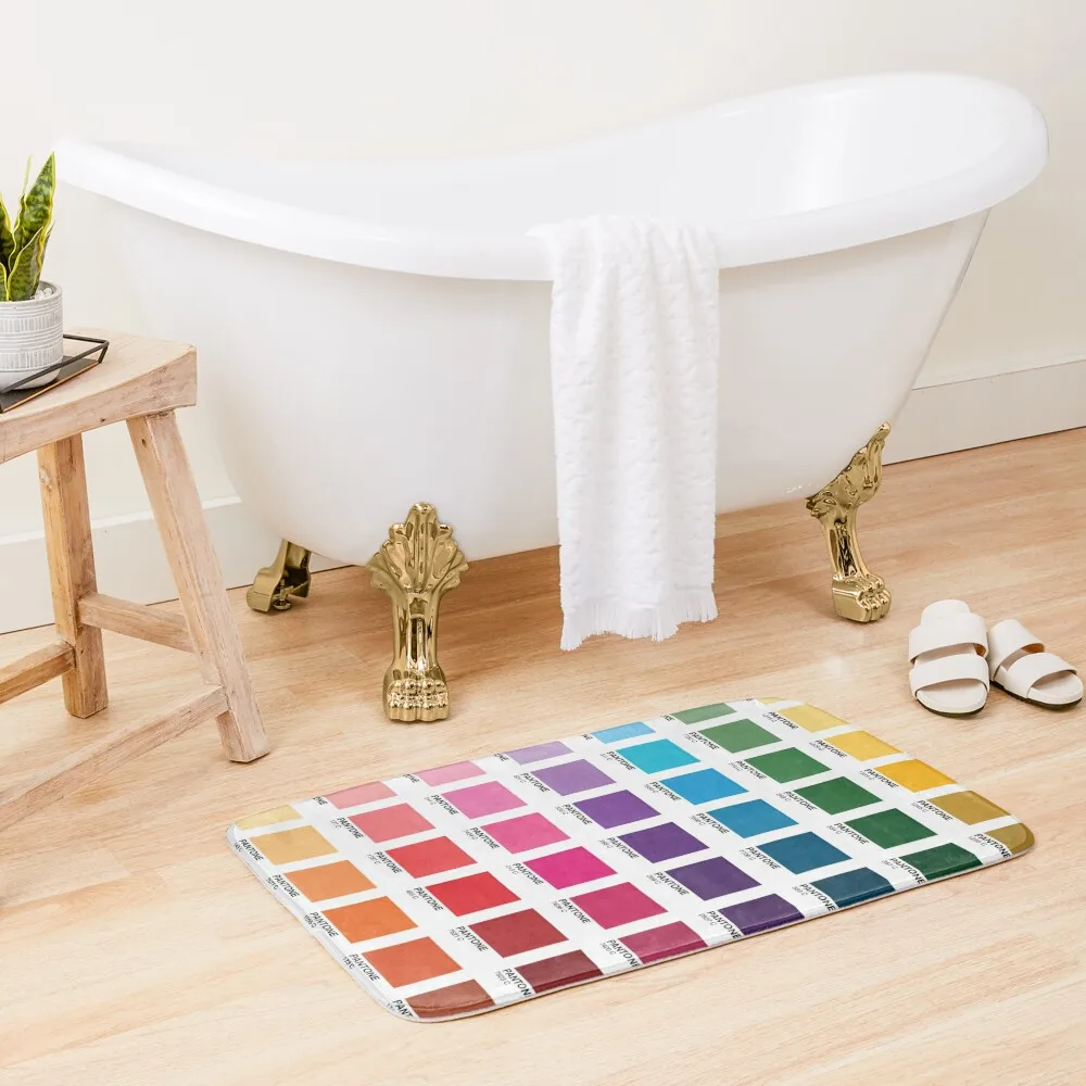 

Shades of Pantone Colors Bath Mat DoorFor Entrance Door Absorbent Rug Carpets For The Bathroom Mat