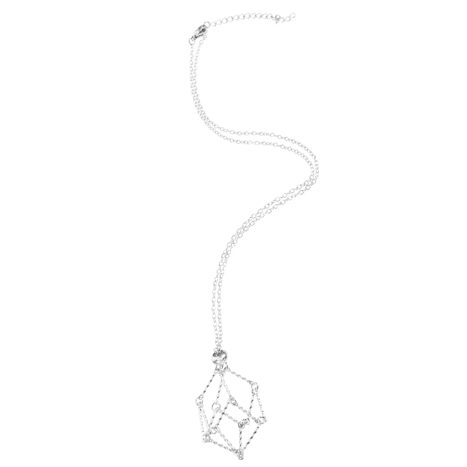 Crystal Stone Holder Stainless Steel Crystal Pendant Holder Adjustable Necklace Cord Net
Crystal Stone Holder Stainless Steel Crystal Pendant Holder Adjustable Necklace Cord Net