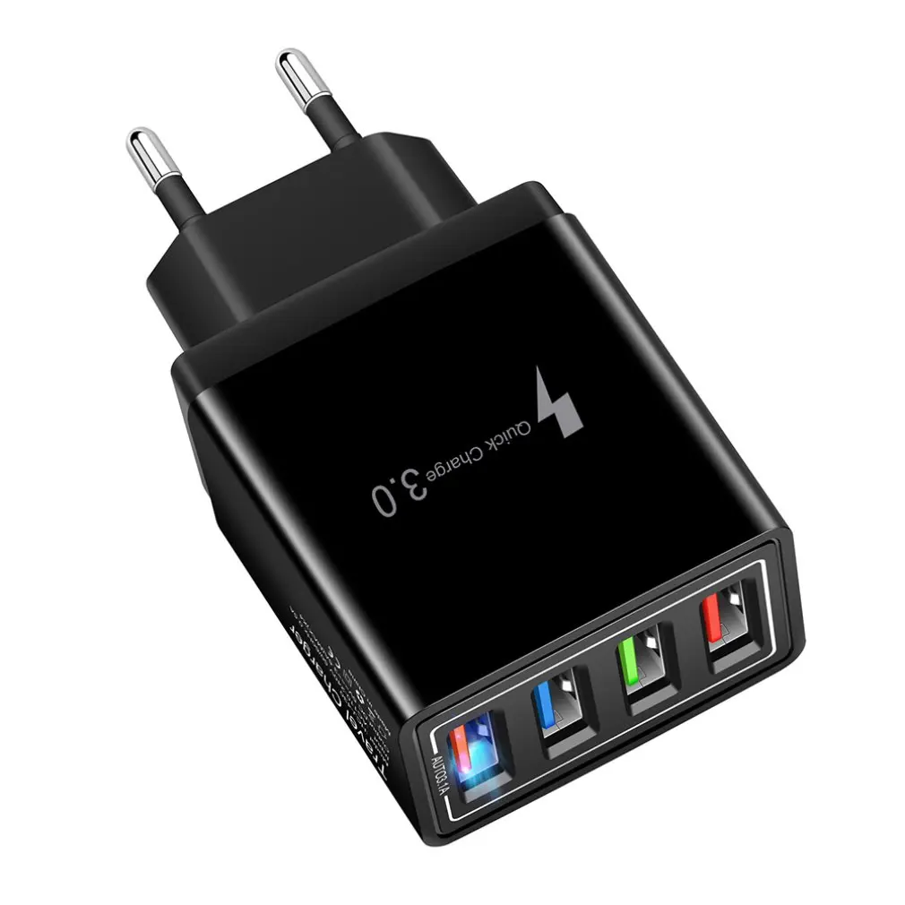 4 USB Port Colorful Charger Travel Charging Head Induction Charger USB Quick Mobile Phone Charger Phone Adapter
4 USB Port Colorful Charger Travel Charging Head Induction Charger USB Quick Mobile Phone Charger Phone Adapter