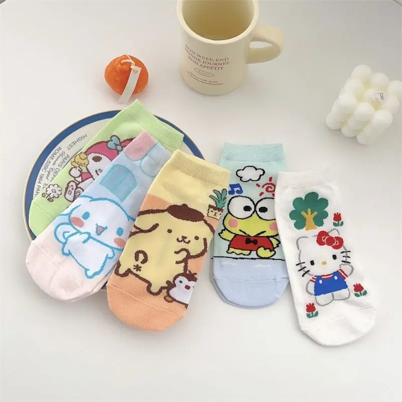 Miniso Sanrio Cartoon Cotton Socks Kawaii Hello Kitty Anime Print Low-Cut Sock Girl Trend Versatile Student Leisure Sport Anklet
Miniso Sanrio Cartoon Cotton Socks Kawaii Hello Kitty Anime Print Low-Cut Sock Girl Trend Versatile Student Leisure Sport Anklet