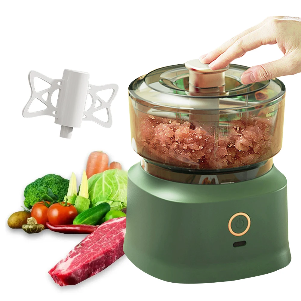 350ML Electric Food Chopper Rechargeable Multi-Function Meat Grinder Food Processor Stainless Steel Blade for Meat Garlic Herb
350ML Electric Food Chopper Rechargeable Multi-Function Meat Grinder Food Processor Stainless Steel Blade for Meat Garlic Herb