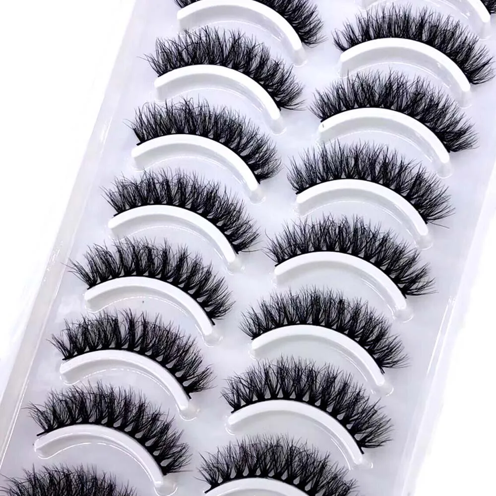 NEW 10 pairs natural long 3D mink false eyelashes fake lashes makeup kit Mink Lashes extension eye lashes short eyelashes
NEW 10 pairs natural long 3D mink false eyelashes fake lashes makeup kit Mink Lashes extension eye lashes short eyelashes