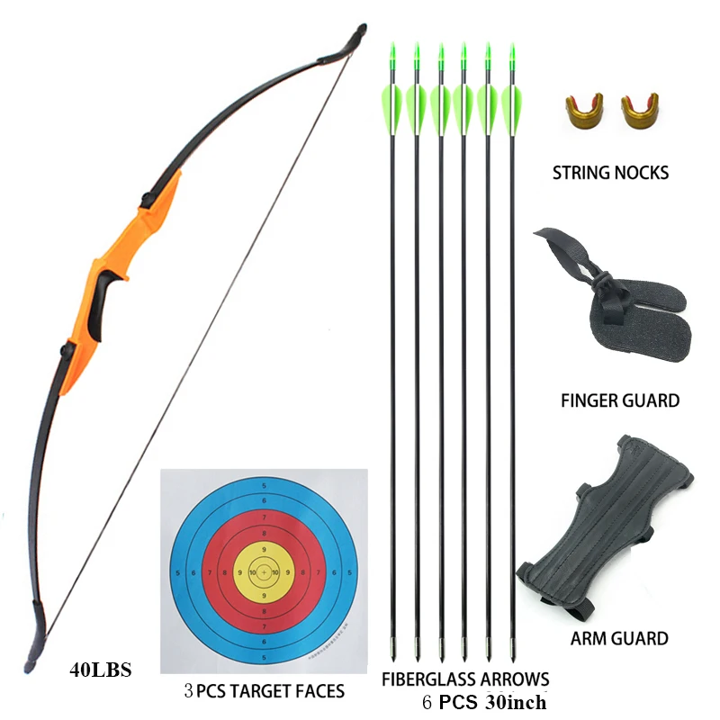 Recurve Bow for Shooting Hunting Game Outdoor Sports Right /Left Hand Bow Set Fibgerglass Arrows Shooting Accessories
Recurve Bow for Shooting Hunting Game Outdoor Sports Right /Left Hand Bow Set Fibgerglass Arrows Shooting Accessories