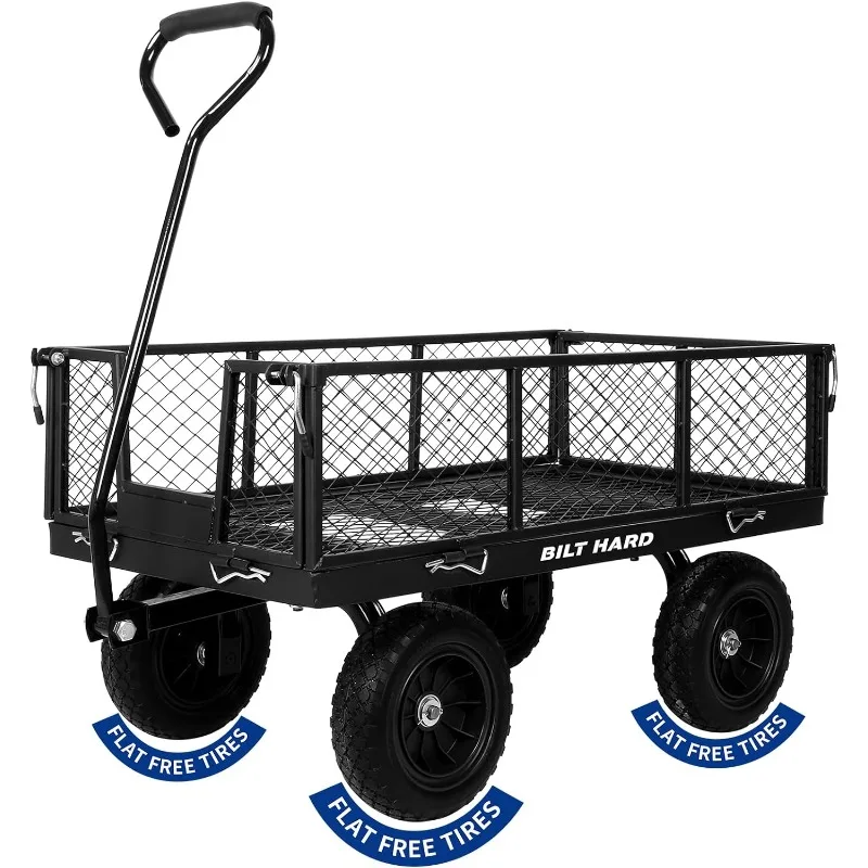 BILT HARD 880 фунтов, 10 дюймов, стальная тележка для сада с плоскими свободными шинами, с поворотной ручкой на 180 ° и съемными Сторонами, сверхпрочная, 4 куб. Фута
BILT HARD 880 фунтов, 10 дюймов, стальная тележка для сада с плоскими свободными шинами, с поворотной ручкой на 180 ° и съемными Сторонами, сверхпрочная, 4 куб. Фута
