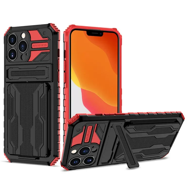 Titan Guard Shockproof Wallet Case with Slide Card Holder & Kickstand | Rugged Armor iPhone Case Titan Guard Shockproof Wallet Case with Slide Card Holder & Kickstand | Rugged Armor iPhone Case