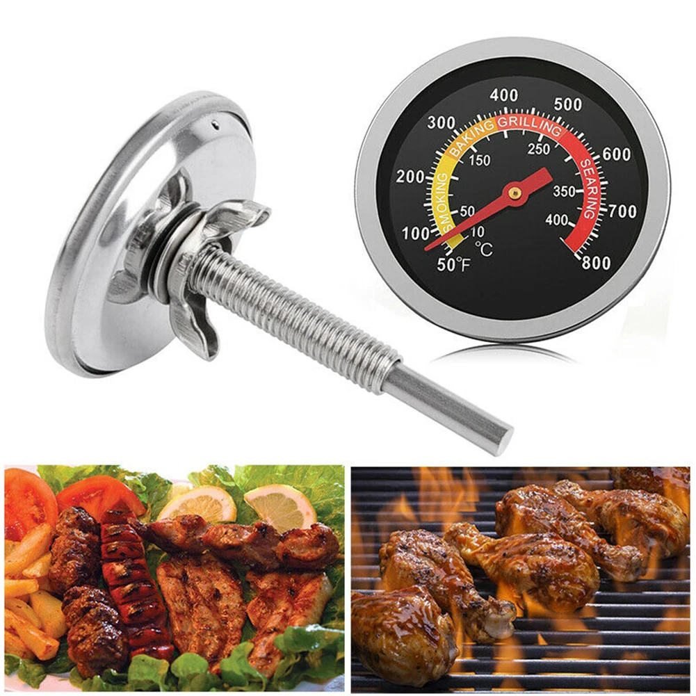 Stainless Steel Barbecue Thermometer Oven Temp Gauge 10~400℃ BBQ Smoker Grill Home Kitchen Food Meat Temperature Gauge
Stainless Steel Barbecue Thermometer Oven Temp Gauge 10~400℃ BBQ Smoker Grill Home Kitchen Food Meat Temperature Gauge