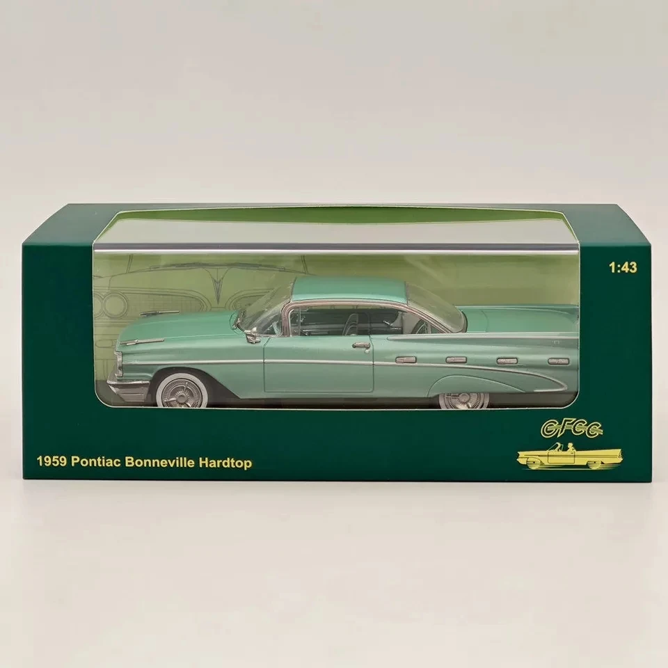 Модель 1959 1/43 GFCC Pontiac Bonneville Hardtop Коллекционная зеленая модель автомобиля
Модель 1959 1/43 GFCC Pontiac Bonneville Hardtop Коллекционная зеленая модель автомобиля