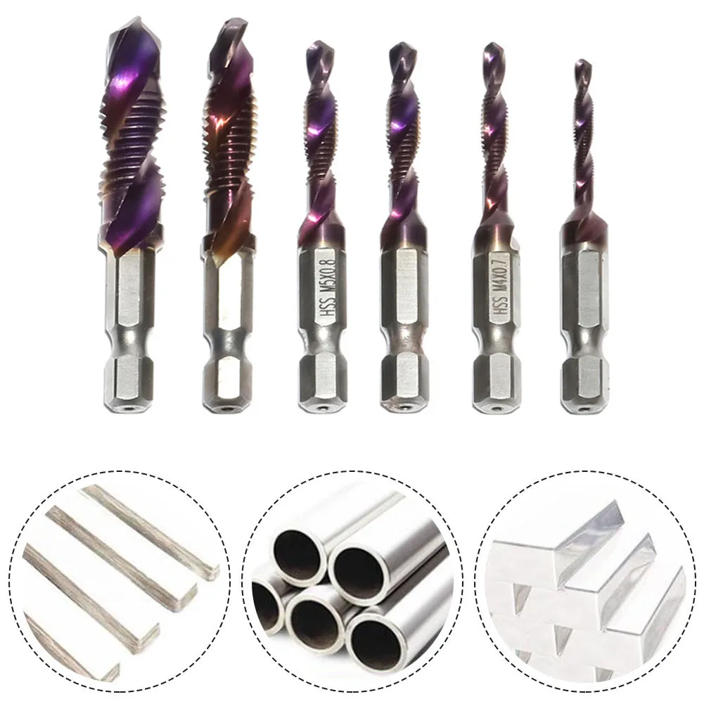 1pc Tap Drill Bit Hex Shank HSS Screw Bit Screw Machine Tap M3/M5/M6/M8/M10 For Wood Aluminum Iron Power Tools Parts
1pc Tap Drill Bit Hex Shank HSS Screw Bit Screw Machine Tap M3/M5/M6/M8/M10 For Wood Aluminum Iron Power Tools Parts