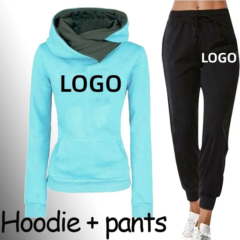 Custom Your LOGO/Text/Picture Women's Tracksuit Hooded Sweatshirt+Sweatpants Two Piece Set DIY Ladies Casual Sports Suit Outfits
Custom Your LOGO/Text/Picture Women's Tracksuit Hooded Sweatshirt+Sweatpants Two Piece Set DIY Ladies Casual Sports Suit Outfits