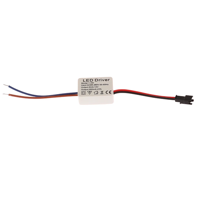 1Pc LED Driver 260mA 1-3W LED Power Supply Adapt AC 85V-265V to DC 5-12V LED Lights Driver for LED Drive Power
1Pc LED Driver 260mA 1-3W LED Power Supply Adapt AC 85V-265V to DC 5-12V LED Lights Driver for LED Drive Power