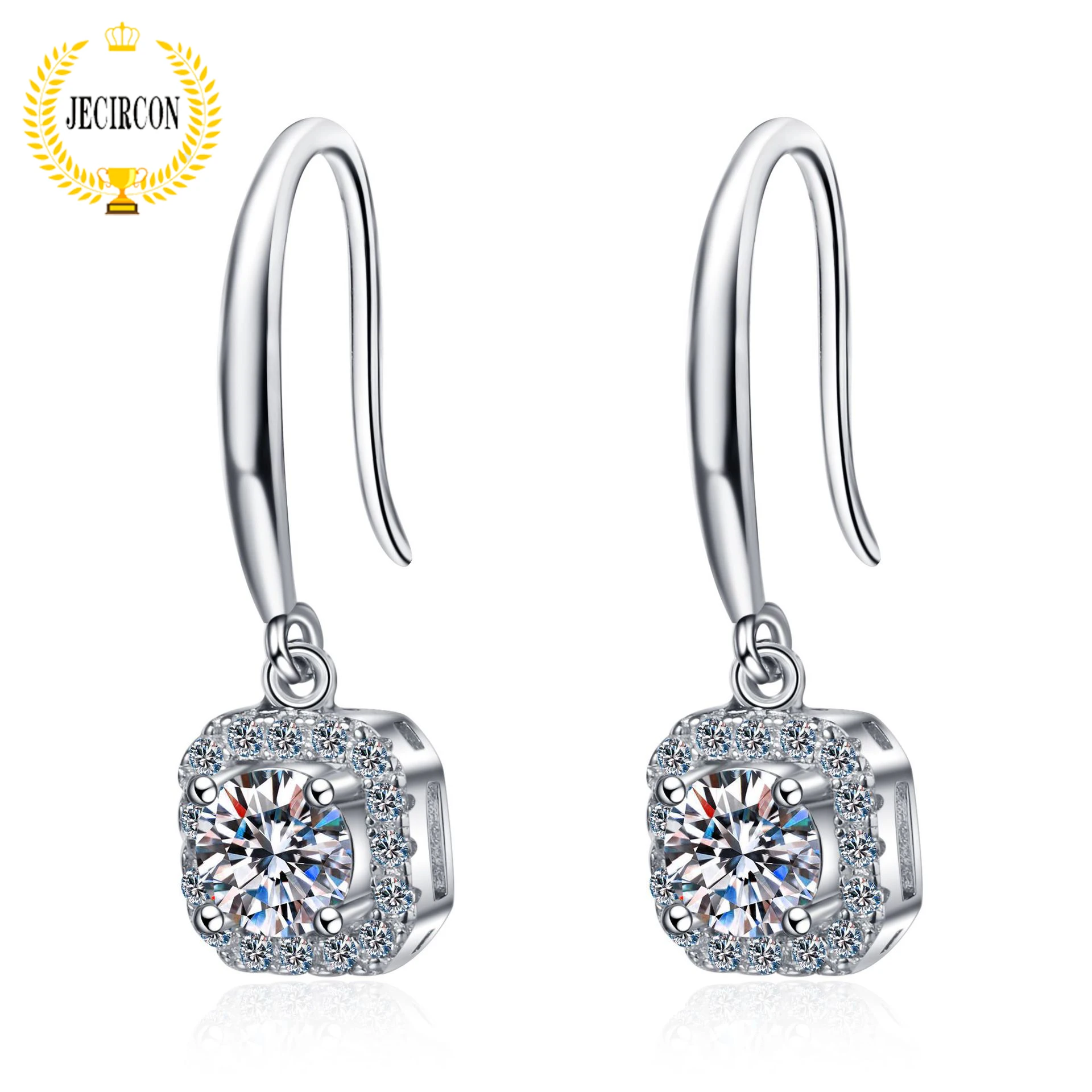 JECIRCON женский 925 Висячие серьги из серебра 925 пробы 0,5 карат D цветной Муассанит pt950 позолоченный ушной крючок роскошные свадебные украшения
JECIRCON женский 925 Висячие серьги из серебра 925 пробы 0,5 карат D цветной Муассанит pt950 позолоченный ушной крючок роскошные свадебные украшения