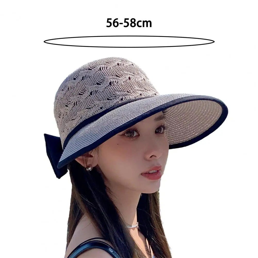 Straw Hat Delicate Breathable Back Bowknot Decor Summer Sun Visors Fishing Hat Costume Accessories Beach Hat Straw Hat 
Straw Hat Delicate Breathable Back Bowknot Decor Summer Sun Visors Fishing Hat Costume Accessories Beach Hat Straw Hat
