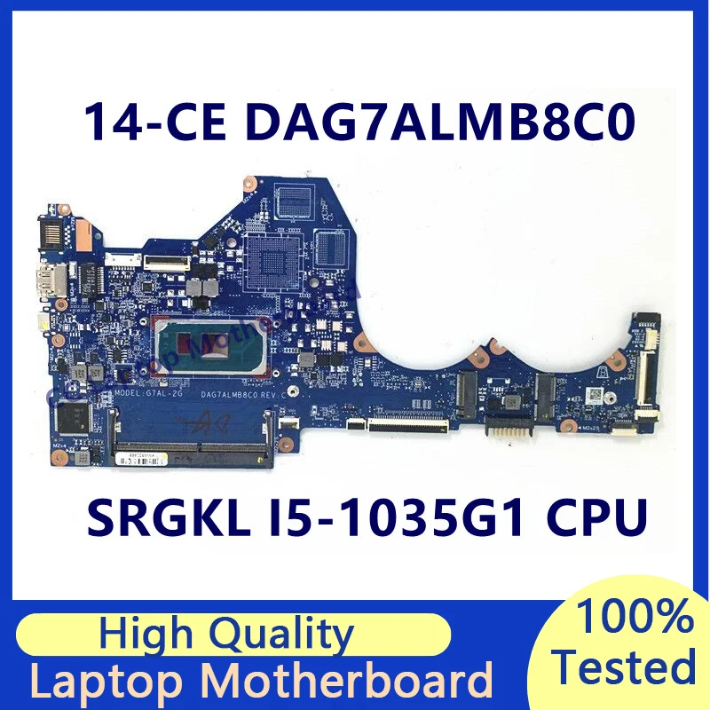 Материнская плата DAG7ALMB8C0 для ноутбука HP Pavilion 14-CE, материнская плата с процессором SRGKL I5-1035G 1, G7AL-2G 100%, полностью протестированная
Материнская плата DAG7ALMB8C0 для ноутбука HP Pavilion 14-CE, материнская плата с процессором SRGKL I5-1035G 1, G7AL-2G 100%, полностью протестированная