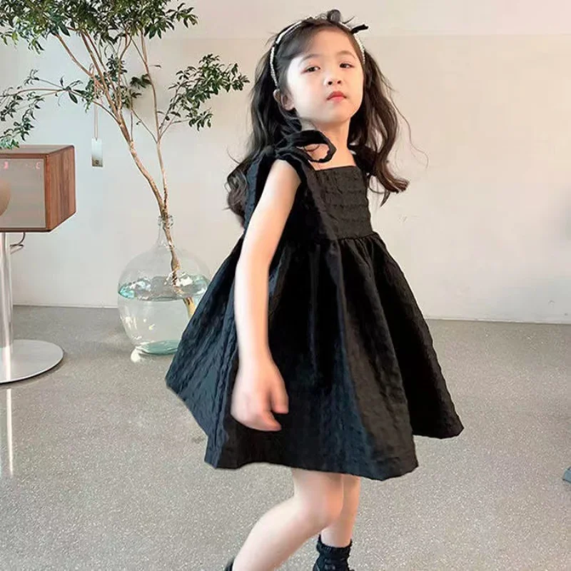 Girls' Dress 2023 Summer Hot Fashion Sling Vest Dress Children's Black Dress 2-10Year Kid's Princess Dress
Girls' Dress 2023 Summer Hot Fashion Sling Vest Dress Children's Black Dress 2-10Year Kid's Princess Dress