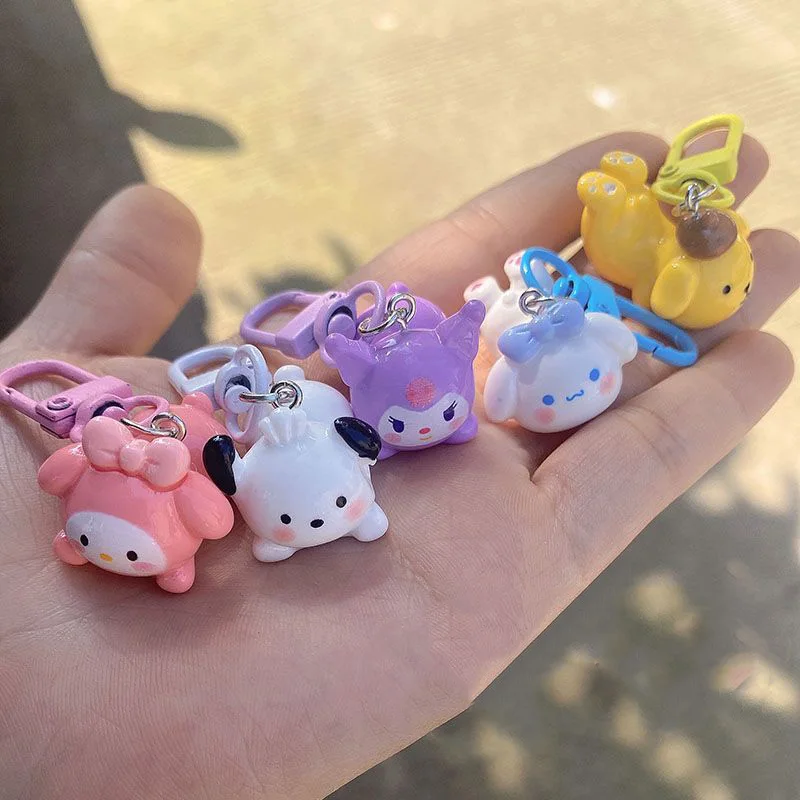 Sanrio Keychain Kuromi Pochacco Cinnamoroll Mymelody Cartoon Character Keychain Cute Pendant Child Backpack Accessories
Sanrio Keychain Kuromi Pochacco Cinnamoroll Mymelody Cartoon Character Keychain Cute Pendant Child Backpack Accessories