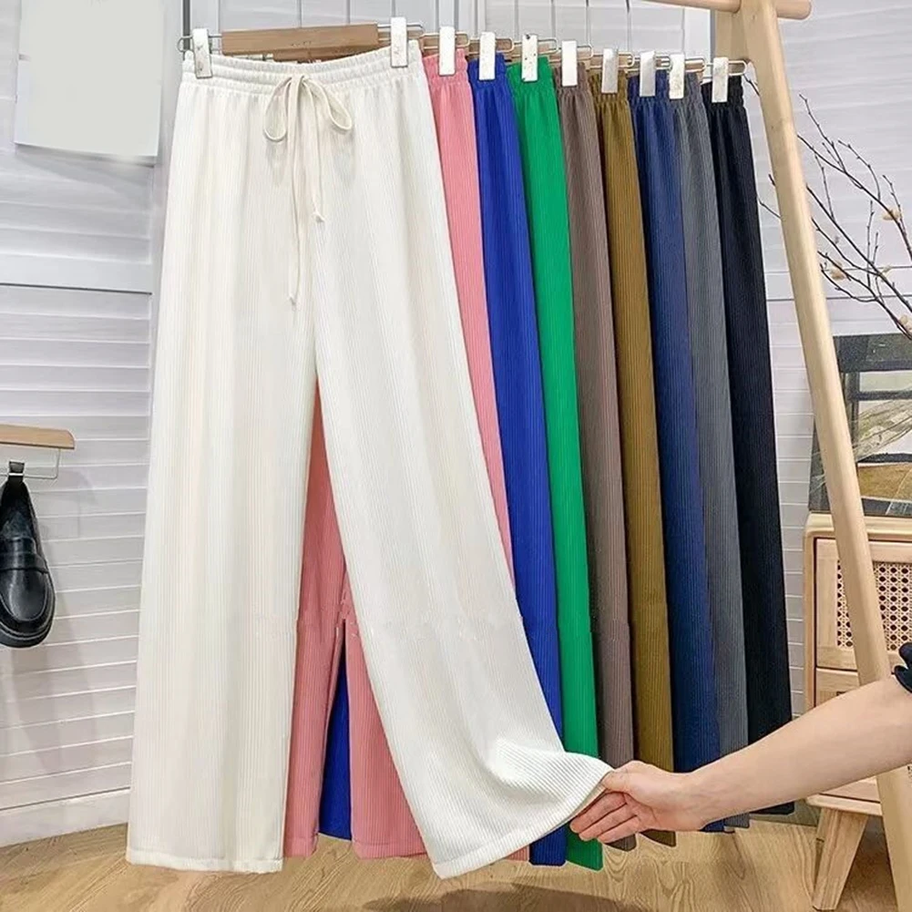 Pants Trousers Daily Holiday Casual Cool Drawstring Elastic Waist Ice Silk Long Loose Polyester Spring Wide-Leg
Pants Trousers Daily Holiday Casual Cool Drawstring Elastic Waist Ice Silk Long Loose Polyester Spring Wide-Leg