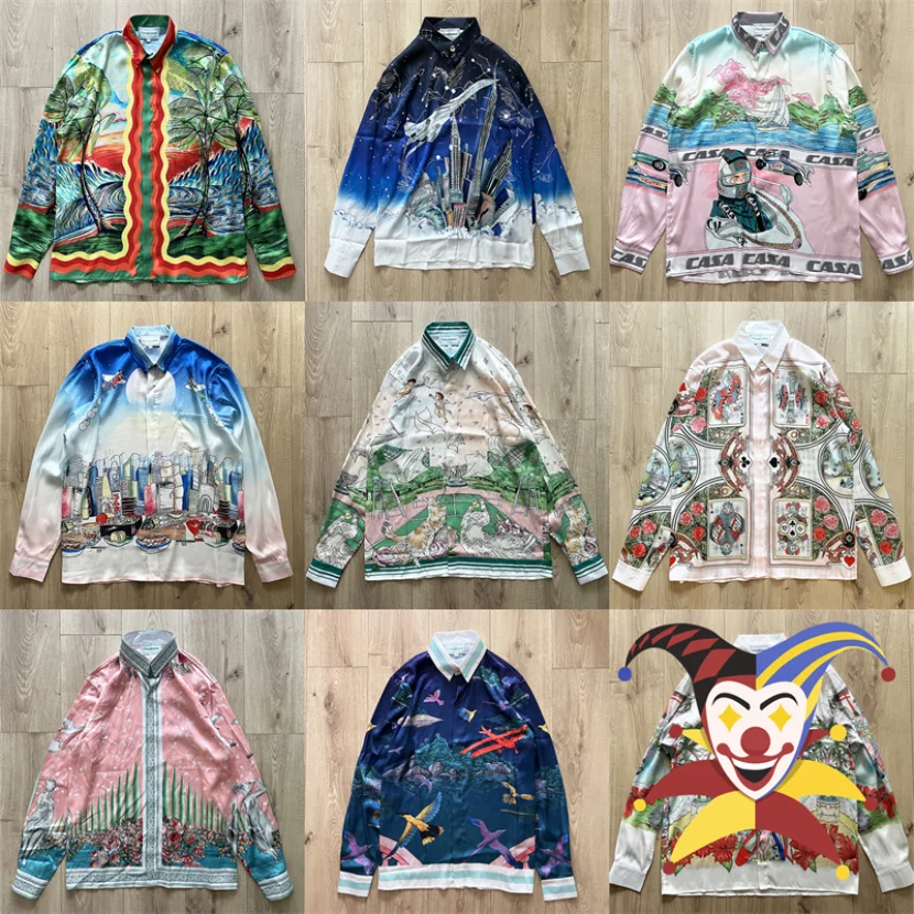 Hawaiian CASABLANCA Long Sleeve Shirt Men Women 1:1 Best Quality Hawaii Beach Top Silk Shirts
Hawaiian CASABLANCA Long Sleeve Shirt Men Women 1:1 Best Quality Hawaii Beach Top Silk Shirts