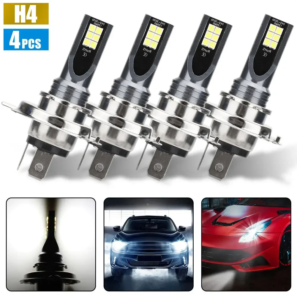 4pcs H4 9003 Hb2 Led Headlight Bulb Conversion Kit High Low Beam 6500k Super White Ip68 Waterproof Headlamp for Jeep Toyota Ford
4pcs H4 9003 Hb2 Led Headlight Bulb Conversion Kit High Low Beam 6500k Super White Ip68 Waterproof Headlamp for Jeep Toyota Ford