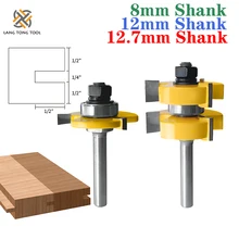 8mm/12mm/12.7mm Shank Tongue Groove Joint Router Bits T Slot Assemble Milling Cutter for Wood Woodworking Cutting Tools LT007
8mm/12mm/12.7mm Shank Tongue Groove Joint Router Bits T Slot Assemble Milling Cutter for Wood Woodworking Cutting Tools LT007