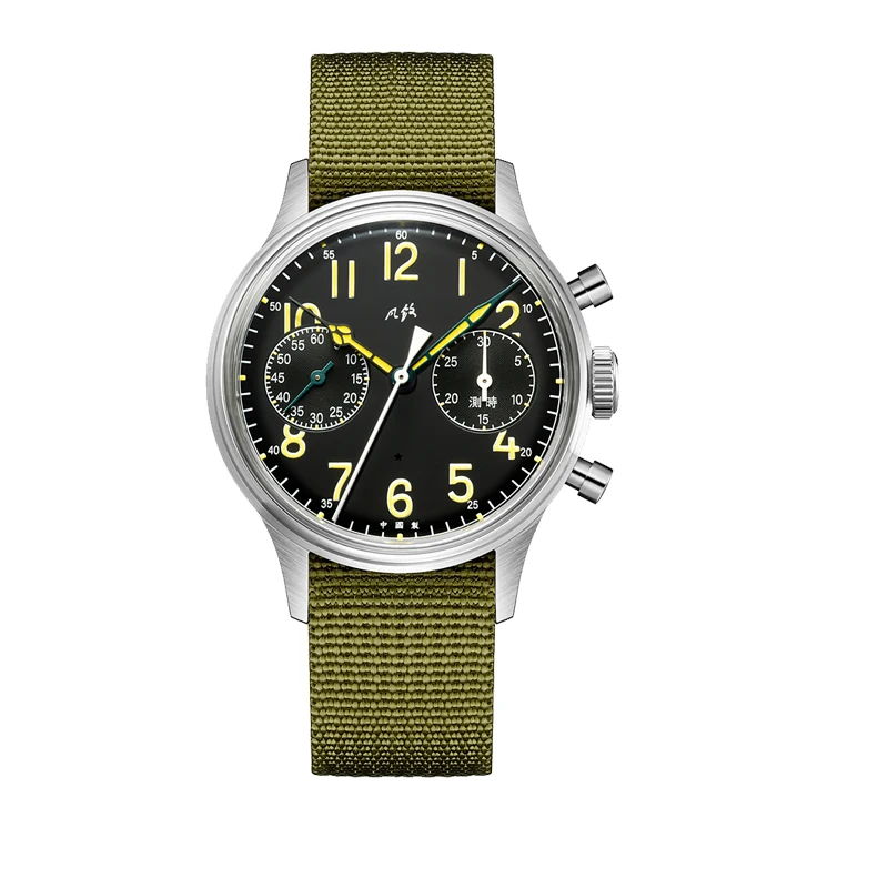 

Merkur Men Chronograph Watches Luxury 38mm Pilot Manual Wind Mechanical Wristwatch Avaitor Watch Sport 30M Waterproof Luminous