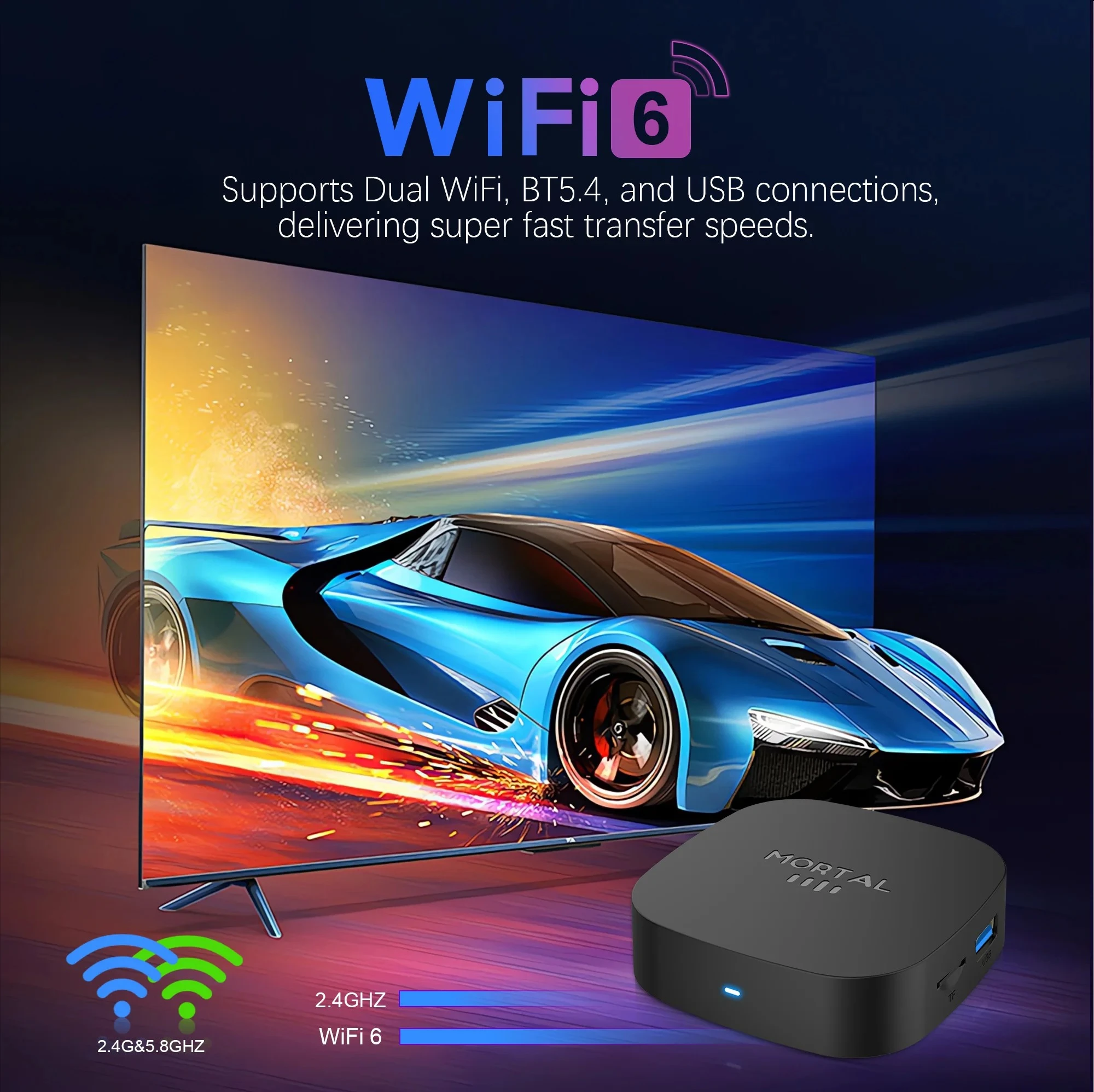 Sbf01ab1136a642d5aa384b2509b0ec270 2026 New Android 16 Smart TV Box Rockchip RK3518 WIFI6 BT 5.4 UI Interface 8K HD Media Player Voice Assistant Set Top Box IPTV