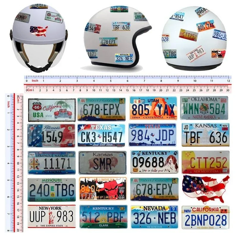 

For 1Set Route 66 motorcycle helmet stickers discounted around the image coast to coast sticker helmet tuning motocycle 20 pcs.