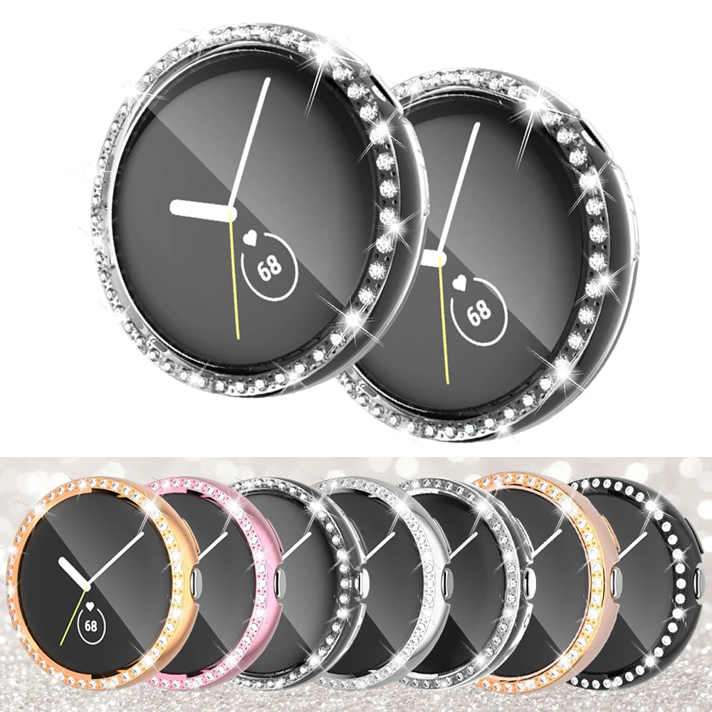 Glass+Cover for Google Pixel Watch Case PC Diamond Bumper Screen Protector Full Bling Cover for Google Pixel Watch Accessories
Glass+Cover for Google Pixel Watch Case PC Diamond Bumper Screen Protector Full Bling Cover for Google Pixel Watch Accessories
