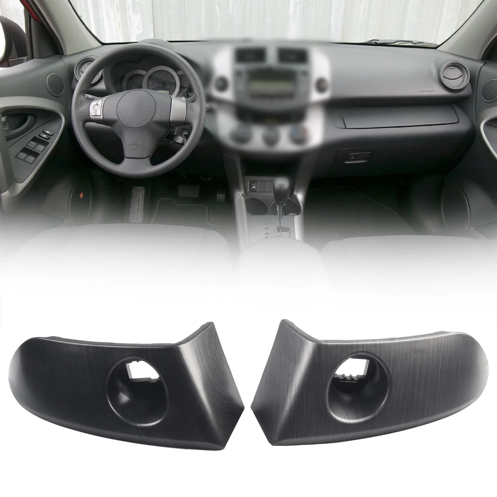 2Pcs Car Center Console Outlet Panel Cover Trim Center Instrument Cluster Finish Panel Trim For Toyota For Rav4 2006-2012
2Pcs Car Center Console Outlet Panel Cover Trim Center Instrument Cluster Finish Panel Trim For Toyota For Rav4 2006-2012