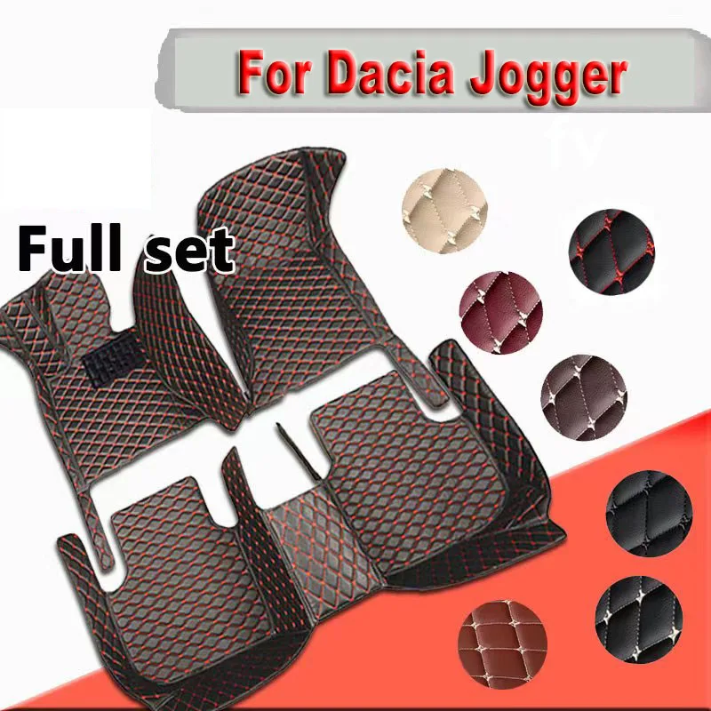 

For Dacia Jogger RJI 2021 2022 2023 Car Floor Mats Leather Mat Covers Floors Tapete De Carro Car Accessories Interior Tapestry