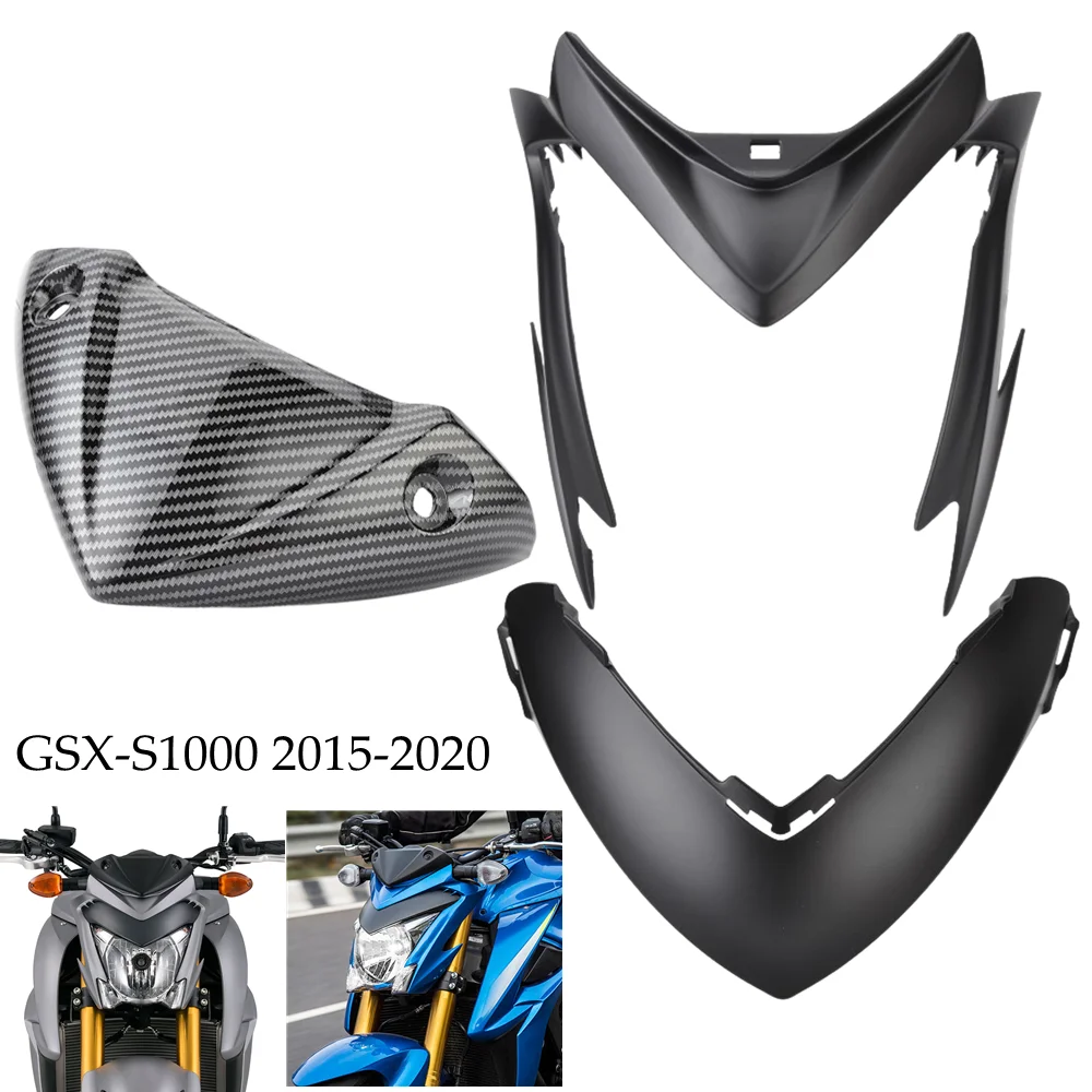 

For Suzuki GSX-S1000 GSXS 1000 GSX S1000 2015 2016 2017 2018 2019 2020 Front Headlight Cowl Headlamp Upper Nose Cover Fairing